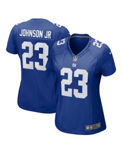 Anthony Johnson Jr. 23 New York Giants Women’s Game Jersey – Royal
