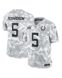 Anthony Richardson 5 Indianapolis Colts 2024 Salute to Service Limited Men Jersey – Arctic Camo