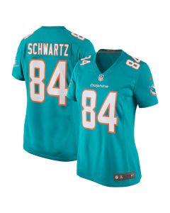 Anthony Schwartz 84 Miami Dolphins Game Women Jersey – Aqua
