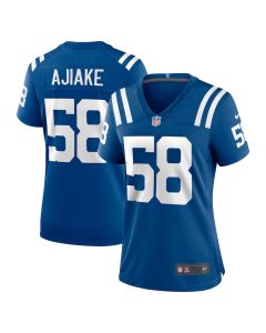 Austin Ajiake 58 Indianapolis Colts Women’s Game Jersey – Royal