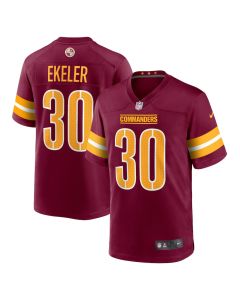Austin Ekeler 30 Washington Commanders Game Men Jersey – Burgundy