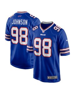 Austin Johnson 98 Buffalo Bills Game Men Jersey – Royal