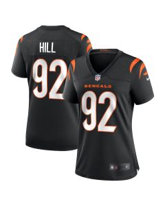 B.J. Hill 92 Cincinnati Bengals Women Game Jersey – Black