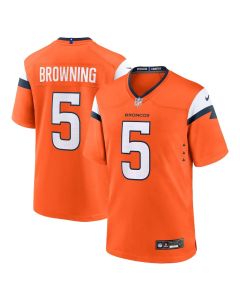 Baron Browning 5 Denver Broncos Team Game Men Jersey – Orange