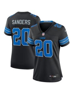 Barry Sanders 20 Detroit Lions Women’s 2nd Alternate Retired Player Game Jersey – Black