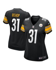 Beanie Bishop 31 Pittsburgh Steelers Women’s Game Jersey – Black