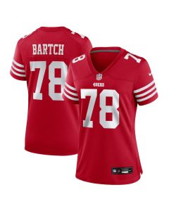 Ben Bartch 78 San Francisco 49ers Women’s Game Jersey – Scarlet