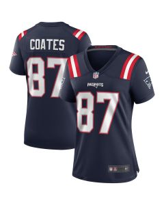 Ben Coates 87 New England Patriots Women Game Retired Jersey – Navy