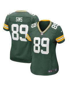 Ben Sims 89 Green Bay Packers Women’s Team Game Jersey – Green