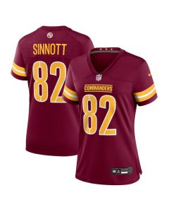 Ben Sinnott 82 Washington Commanders Women’s Game Jersey – Burgundy