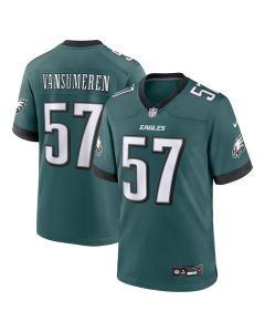 Ben VanSumeren 57 Philadelphia Eagles Team Game Men Jersey – Midnight Green