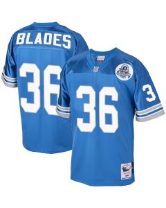 Bennie Blades 36 Detroit Lions 1993 Throwback Men Game Jersey – Blue