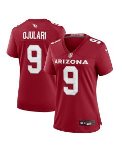 BJ Ojulari 9 Arizona Cardinals Women’s Game Jersey – Cardinal