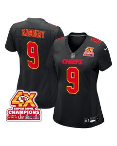 Blaine Gabbert 9 Kansas City Chiefs Super Bowl LVIII Champions 4X Fashion Game Women Jersey – Carbon Black