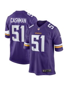 Blake Cashman 51 Minnesota Vikings Team Game Men Jersey – Purple