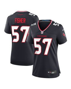 Blake Fisher 57 Houston Texans Women’s Team Game Jersey – Navy