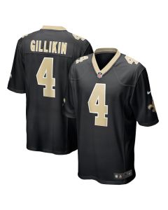 Blake Gilikin 4 New Orleans Saints Men Game Jersey – Black