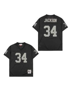 Bo Jackson 34 Las Vegas Raiders Throwback Men Jersey – Black