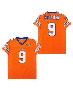 Bobby Boucher #9 The Waterboy Throwback Men Jersey – Orange