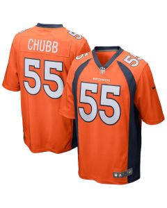 Bradley Chubb 55 Denver Broncos Men Game Jersey – Orange