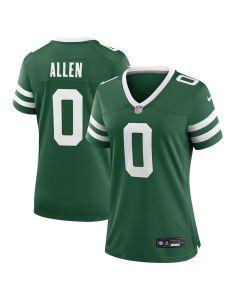 Braelon Allen 0 New York Jets Women’s Team Game Jersey – Legacy Green