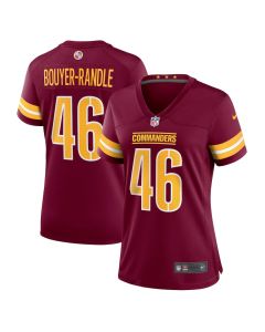 Brandon Bouyer-Randle 46 Washington Commanders Game Women Jersey – Burgundy