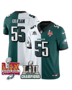 Brandon Graham 55 Philadelphia Eagles LII-LIX Super Bowl Champions Vapor Limited Jersey – Split