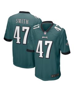 Brandon Smith 47 Philadelphia Eagles Game Men Jersey – Midnight Green
