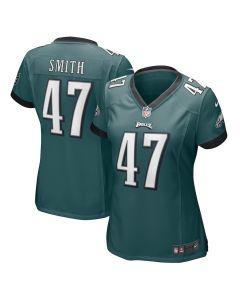 Brandon Smith 47 Philadelphia Eagles Game Women Jersey – Midnight Green