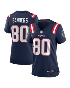 Braylon Sanders 80 New England Patriots Women’s Game Jersey – Navy