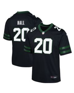 Breece Hall 20 New York Jets Alternate Game YOUTH Jersey – Legacy Black