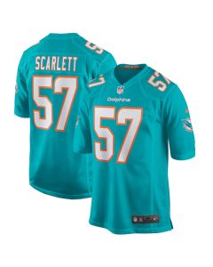 Brennan Scarlett 57 Miami Dolphins Men Game Jersey – Aqua