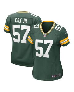 Brenton Cox Jr. 57 Green Bay Packers Women’s Game Jersey – Green