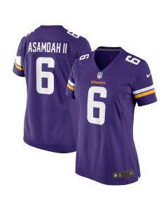 Brian Asamoah II 6 Minnesota Vikings Women’s Game Jersey – Purple