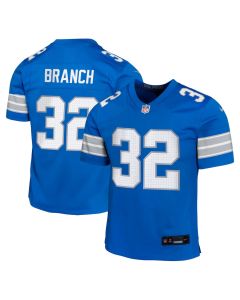 Brian Branch 32 Detroit Lions Team Player Game YOUTH Jersey – Blue
