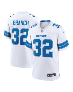 Brian Branch 32 Detroit Lions White Game Men Jersey – White