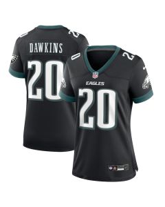 Brian Dawkins 20 Philadelphia Eagles Alternate Game Women Jersey – Black