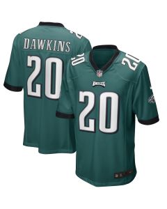 Brian Dawkins 20 Philadelphia Eagles Men Game Retired Jersey – Midnight Green