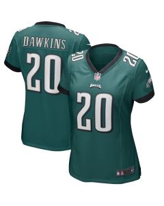 Brian Dawkins 20 Philadelphia Eagles Women Game Retired Jersey – Midnight Green