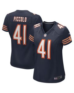 Brian Piccolo 41 Chicago Bears Women Game Retired Jersey – Navy