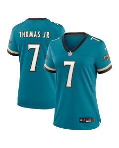 Brian Thomas Jr. 7 Jacksonville Jaguars Women’s Prowler Throwback Retired Player Game Jersey – Teal