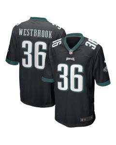 Brian Westbrook 36 Philadelphia Eagles Men Retired Alternate Game Jersey – Black