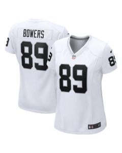 Brock Bowers 89 Las Vegas Raiders Women’s Game Jersey – White