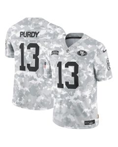 Brock Purdy 13 San Francisco 49ers 2024 Salute to Service Limited Men Jersey – Arctic Camo