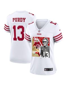 Brock Purdy 13 San Francisco 49ers The Son of Steel Women Game Jersey – White