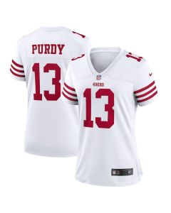 Brock Purdy 13 San Francisco 49ers Women Game Jersey – White