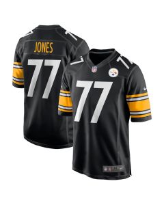 Broderick Jones 77 Pittsburgh Steelers Game Men Jersey – Black
