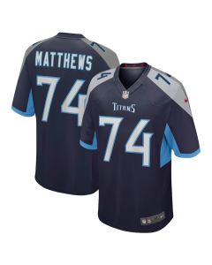 Bruce Matthews 74 Tennessee Titans Men Retired Jersey – Navy