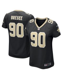 Bryan Bresee 90 New Orleans Saints Women’s Game Jersey – Black