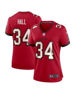 Bryce Hall 34 Tampa Bay Buccaneers Women Team Game Jersey – Red